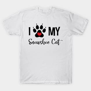 I Love My Snowshoe Cat T-Shirt